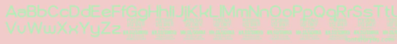 Sonika Re PERSONAL Font – Green Fonts on Pink Background