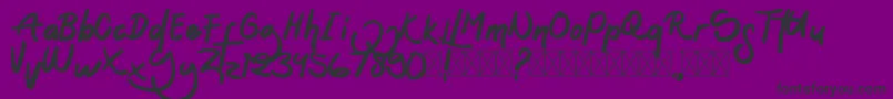 Sontoloyo Font – Black Fonts on Purple Background