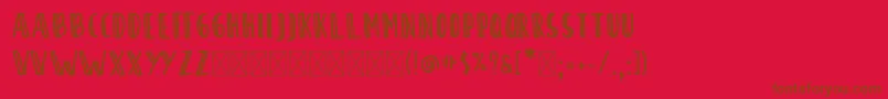 SontOyoloDemo Font – Brown Fonts on Red Background