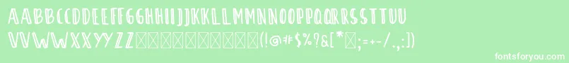 SontOyoloDemo Font – White Fonts on Green Background