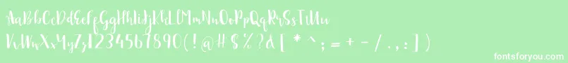 Más sobre la fuente sonya demo fuente sonya demo – Fuentes Blancas Sobre Fondo Verde