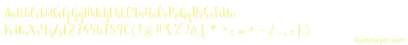 Подробнее о шрифте sonya demo Шрифт sonya demo – жёлтые шрифты на белом фоне