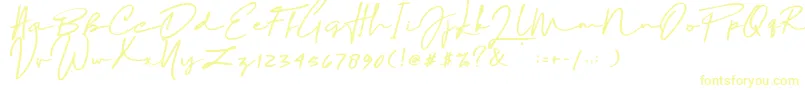 Sophia Bella DEMO-Schriftart – Gelbe Schriften