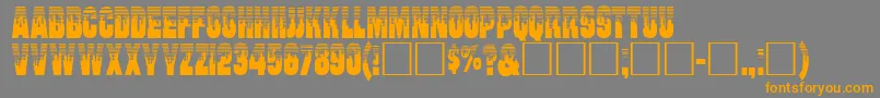 Willhar Font – Orange Fonts on Gray Background
