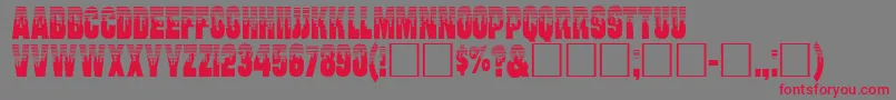 Willhar Font – Red Fonts on Gray Background