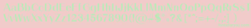 Sophia Regular Font – Green Fonts on Pink Background