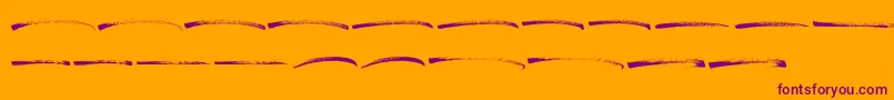 Sophiet Swash-Schriftart – Violette Schriften auf orangefarbenem Hintergrund