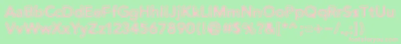 DistroVinyl Font – Pink Fonts on Green Background