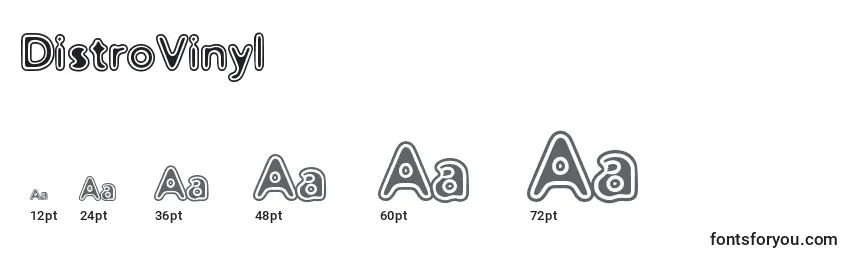 DistroVinyl Font Sizes