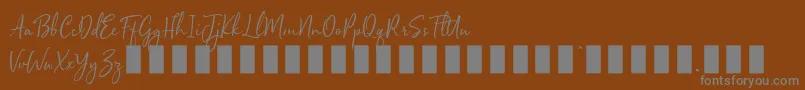 Sophistica 1-Schriftart – Graue Schriften auf braunem Hintergrund