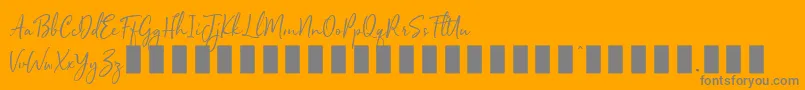 fuente Sophistica 1 – Fuentes Grises Sobre Fondo Naranja