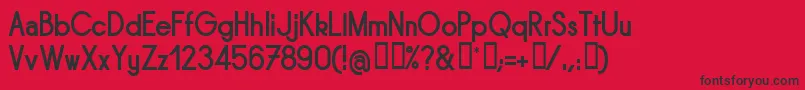 SORNB    Font – Black Fonts on Red Background