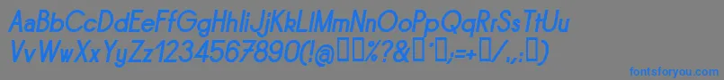 SORNBI   Font – Blue Fonts on Gray Background