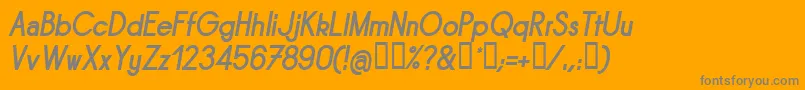 SORNBI   Font – Gray Fonts on Orange Background