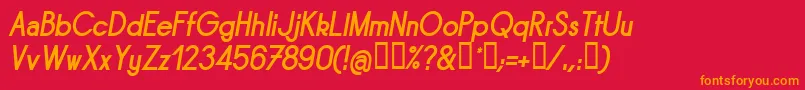 SORNBI   Font – Orange Fonts on Red Background