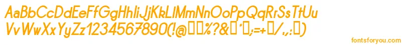 SORNBI   Font – Orange Fonts on White Background