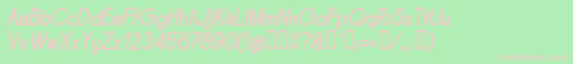 SORNBI   Font – Pink Fonts on Green Background