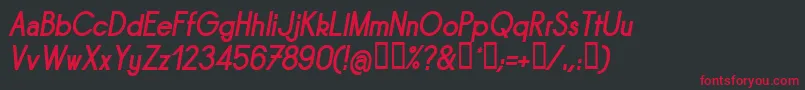 SORNBI   Font – Red Fonts on Black Background