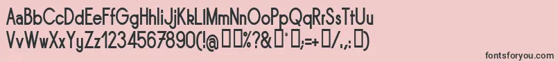 SORNBN   Font – Black Fonts on Pink Background