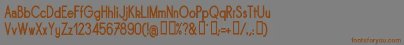 SORNBN   Font – Brown Fonts on Gray Background