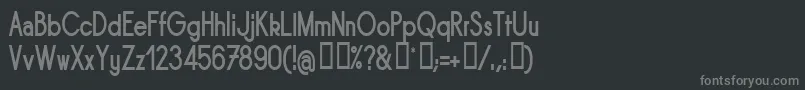 Czcionka SORNBN   – szare czcionki na czarnym tle