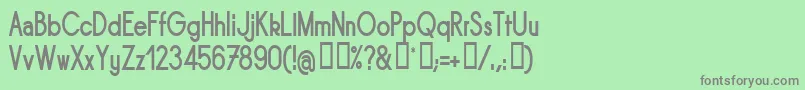 SORNBN   Font – Gray Fonts on Green Background