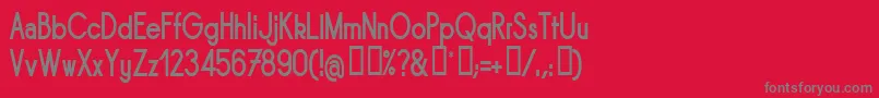 SORNBN   Font – Gray Fonts on Red Background