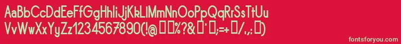 SORNBN   Font – Green Fonts on Red Background