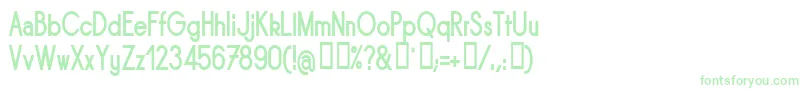 SORNBN   Font – Green Fonts on White Background