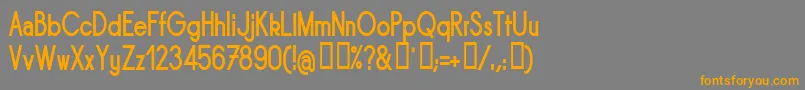 SORNBN   Font – Orange Fonts on Gray Background
