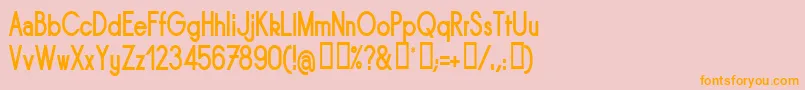 SORNBN   Font – Orange Fonts on Pink Background