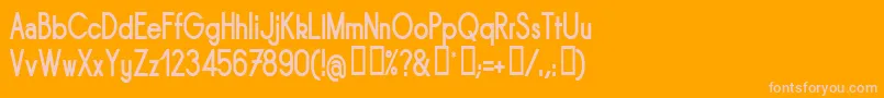 SORNBN   Font – Pink Fonts on Orange Background