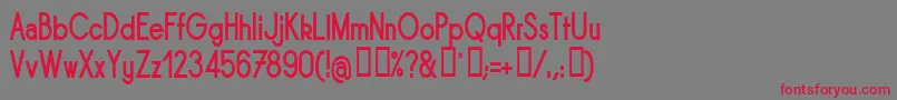 SORNBN   Font – Red Fonts on Gray Background