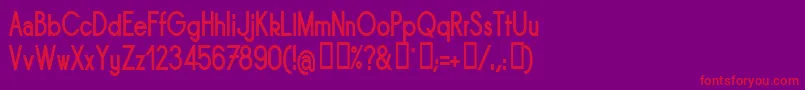 SORNBN   Font – Red Fonts on Purple Background