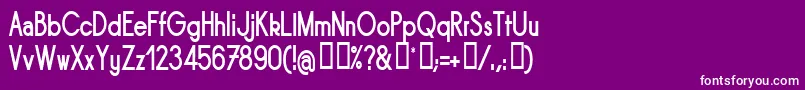 SORNBN   Font – White Fonts on Purple Background