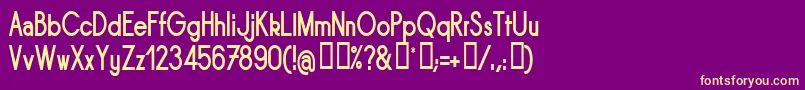 SORNBN   Font – Yellow Fonts on Purple Background