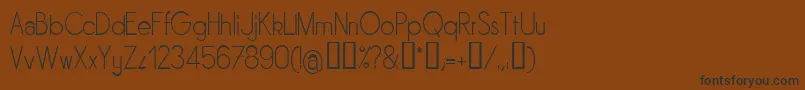 SORNL    Font – Black Fonts on Brown Background