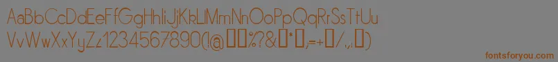 SORNL    Font – Brown Fonts on Gray Background