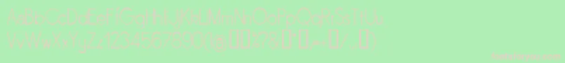 SORNL    Font – Pink Fonts on Green Background