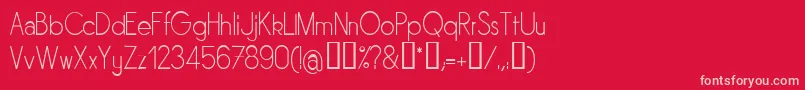 SORNL    Font – Pink Fonts on Red Background