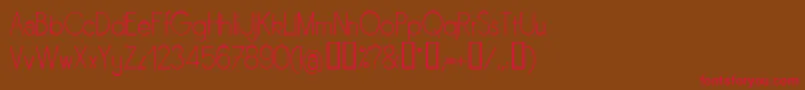 SORNL    Font – Red Fonts on Brown Background