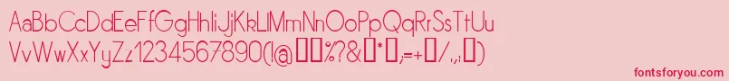 SORNL    Font – Red Fonts on Pink Background