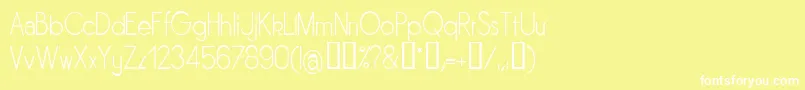 SORNL    Font – White Fonts on Yellow Background