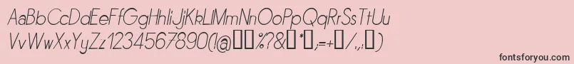 SORNLI   Font – Black Fonts on Pink Background