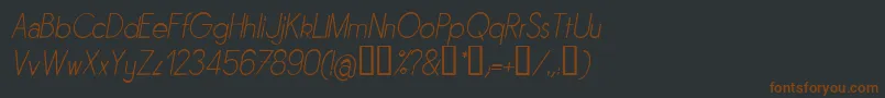 SORNLI  -fontti – ruskeat fontit mustalla taustalla