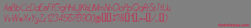 SORNLI   Font – Red Fonts on Gray Background