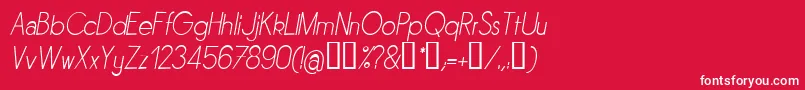 SORNLI   Font – White Fonts on Red Background