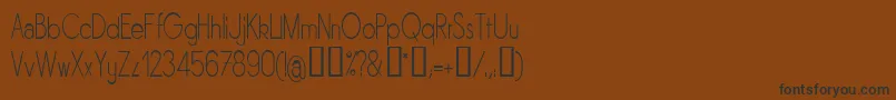 SORNLN   Font – Black Fonts on Brown Background