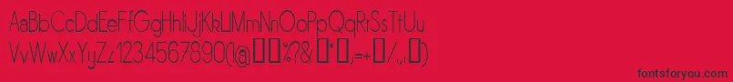 SORNLN   Font – Black Fonts on Red Background