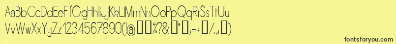 SORNLN   Font – Black Fonts on Yellow Background